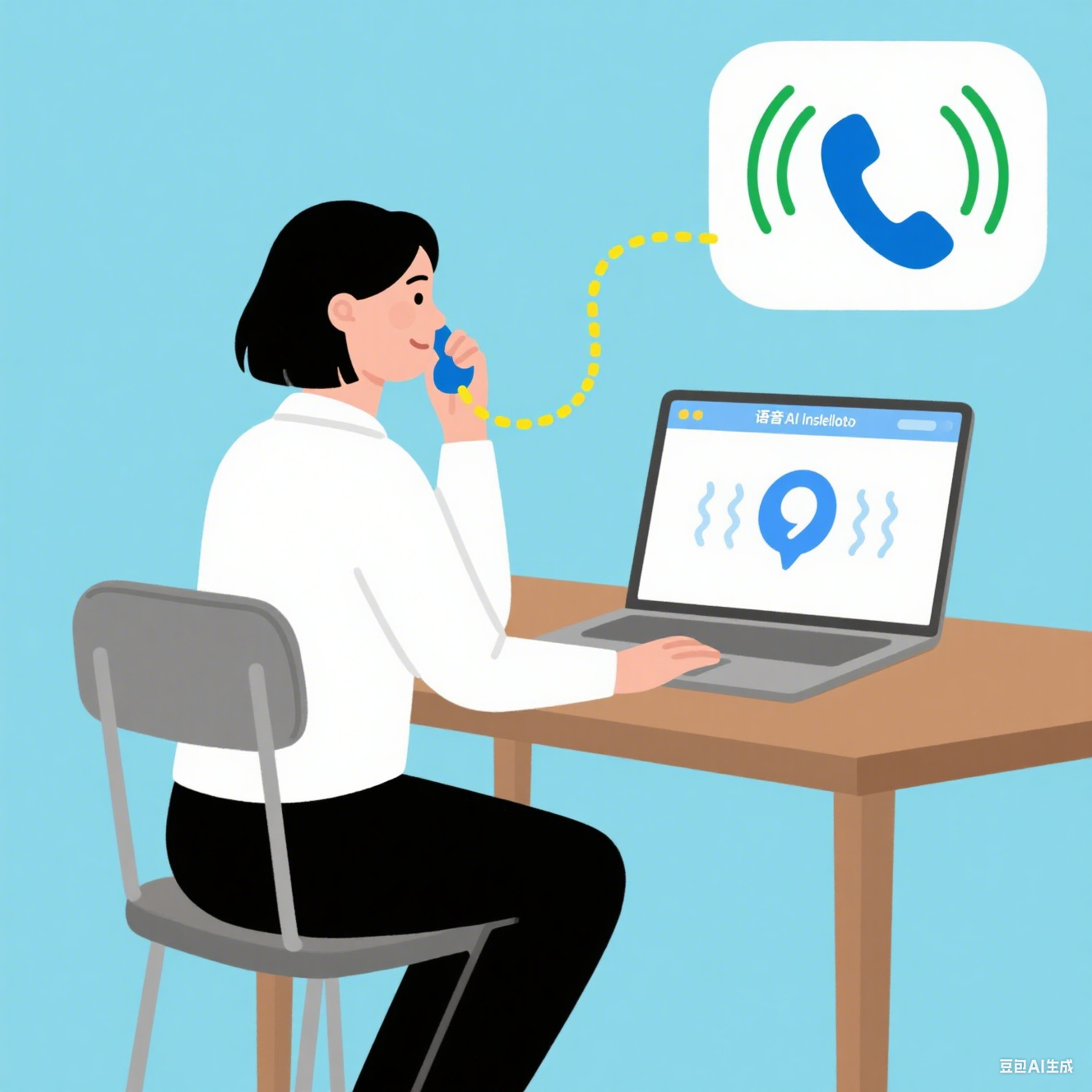AI agent assisting customer on the phone